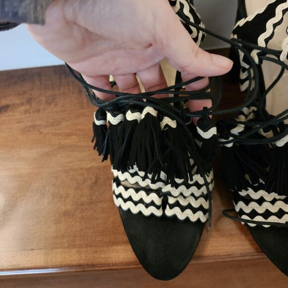 Loeffler Randall women's black sandals in size 10 - Picture 6 of 11